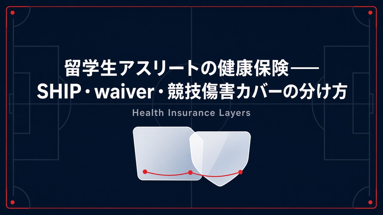 留学生アスリートの健康保険——SHIP・waiver・競技傷害カバーの分け方