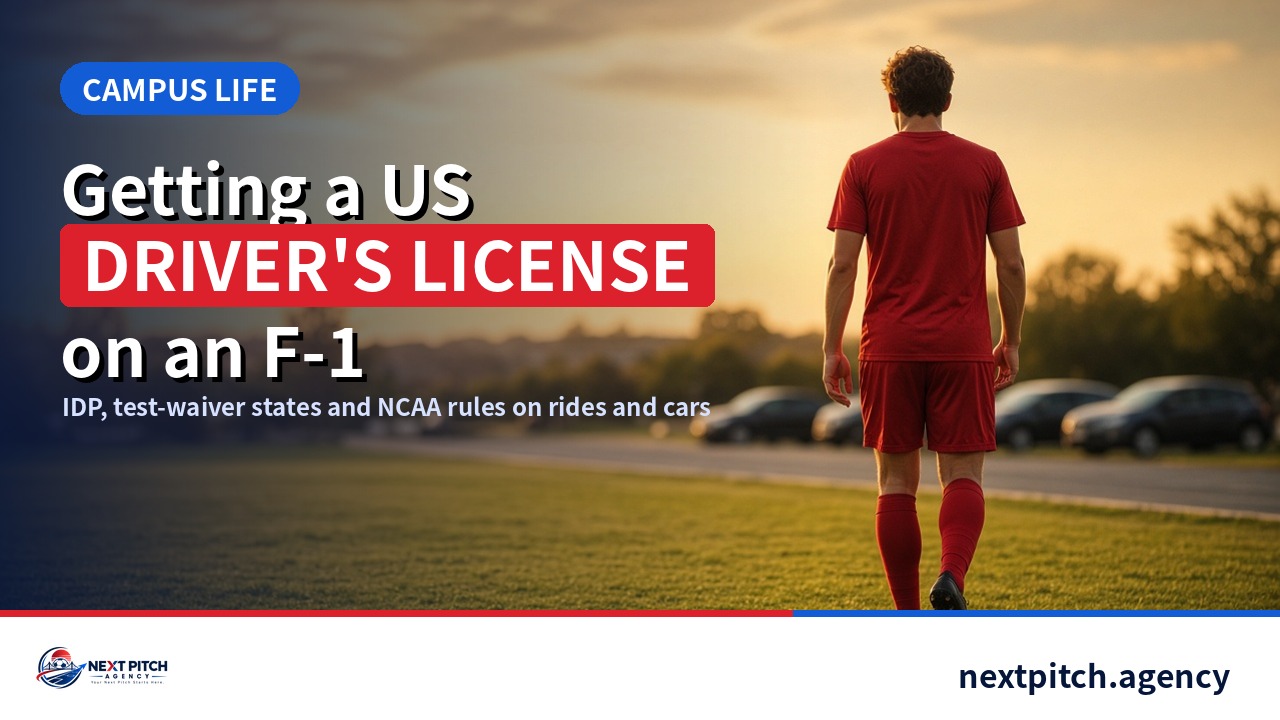 US Driver's License for F-1 Soccer Players